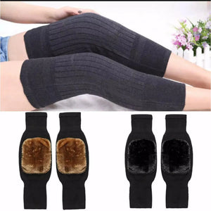 Fleece-Lined Leg Warmers  Warm Wool Knee Pads – Men & Women, 1 Pair