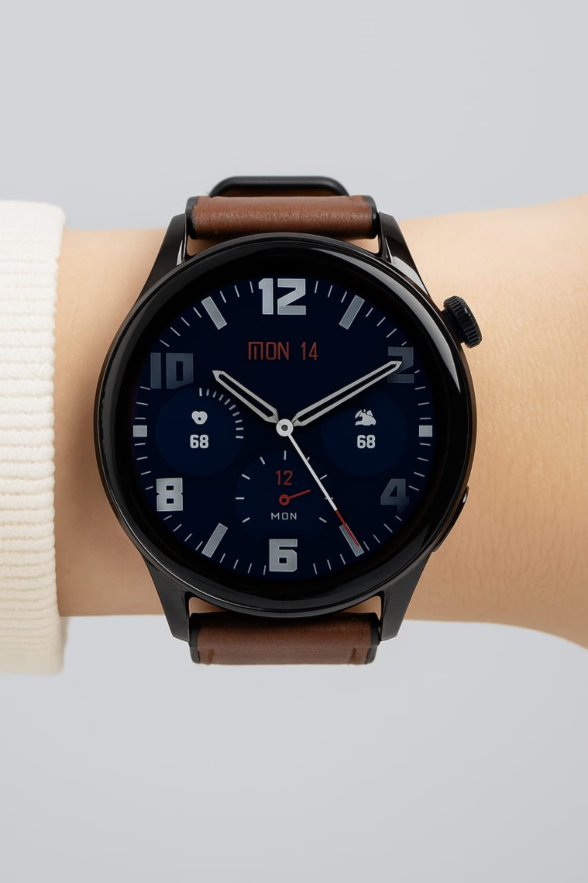 Classic Smart Watch with Stainless Steel Case