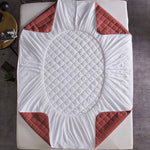 Premium Ultra Soft Cotton Quilted Waterproof Mattress Protector – Double Bed (WHITE)