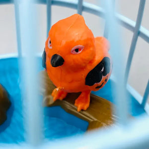 TALKBACK MUSICAL LIGHT BIRD CAGE WITH 2 BIRDS BEAUTIFUL TOY