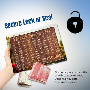 Umrah Saving Box - Save 210,000 for Umrah | Smart Money Saving Box
