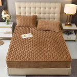 Premium Quilted Waterproof Mattress Protector – Double Bed  ( Light Copper)
