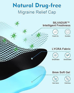 Migraine Relief Cap – Hot & Cold Gel Therapy for Headache & Sinus Pain
