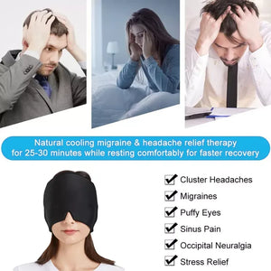 Migraine Relief Cap – Hot & Cold Gel Therapy for Headache & Sinus Pain