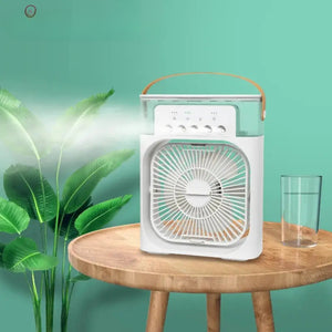 Usb Electric Portable Air Conditioner Fan | Humidifier Function | Led Night Light Water Mist